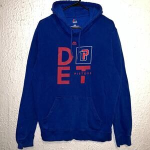 Detroit Pistons NBA Basketball Majestic Hoodie Medium Cade Cunningham